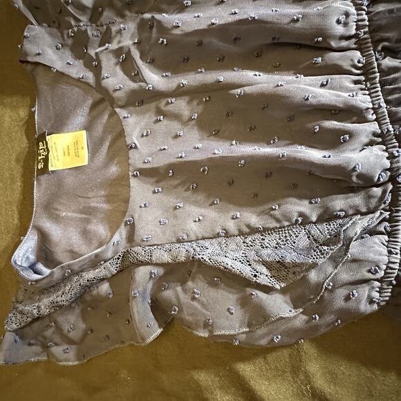 2Hip By Wrapper Girls Dress Blue Dots W/ Under Skirt Size 10 - Picture 3 of 8